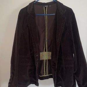 A.N.A. dark brown corduroy jacket sz 1X